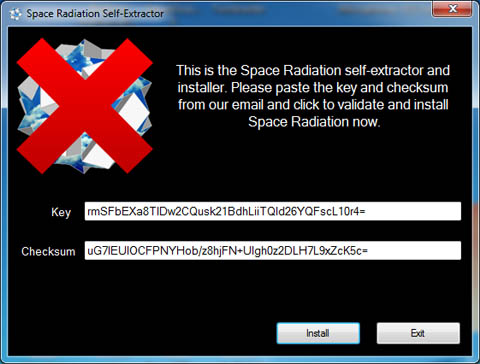 Space Radiation self-extractor after error